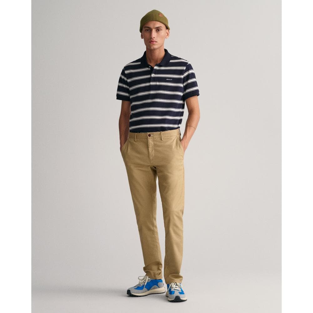 GANT Mens Slim Fit Tech Prep™ Chinos - 248 Dark Khaki