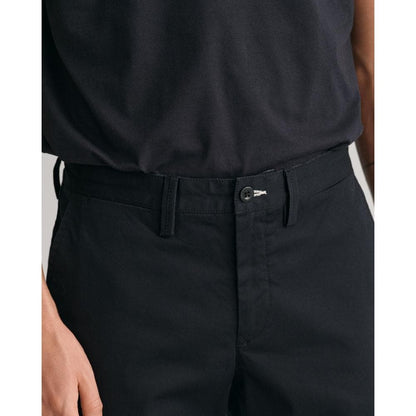GANT Mens Slim Fit Twill Chinos - 5 Black
