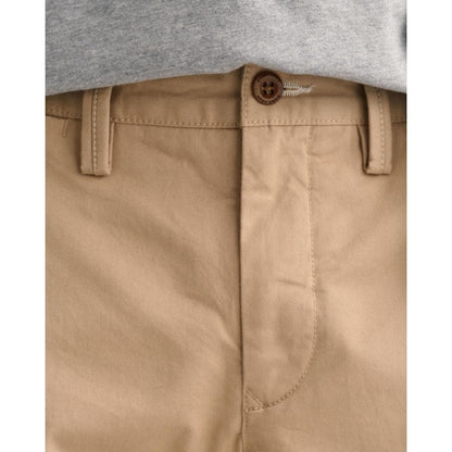 GANT Mens Slim Fit Twill Chinos - 248 Dark Khaki