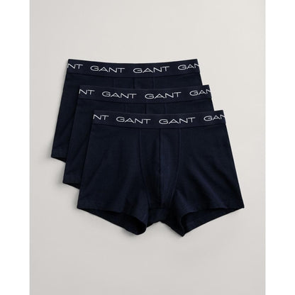 GANT 3-Pack Mens Cotton Jersey Trunks - 410 Marine
