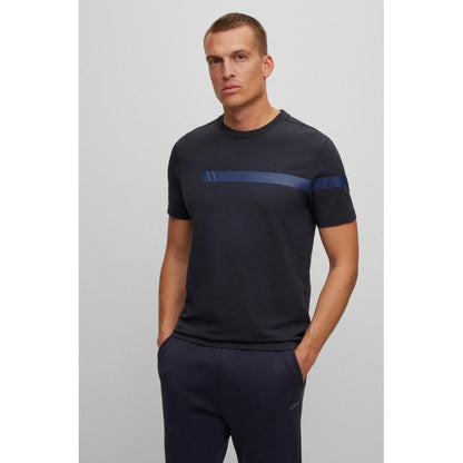 BOSS Green Tee 2 Mens Strip Logo T-Shirt