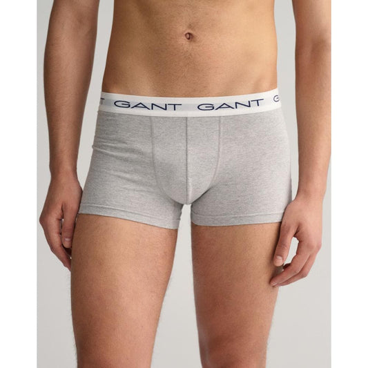 GANT 3-Pack Mens Cotton Jersey Trunks - 93 Grey Melange