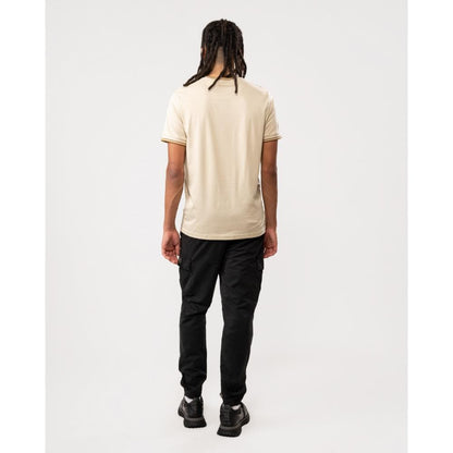 Fred Perry Mens Twin Tipped T-Shirt - Oatmeal 691