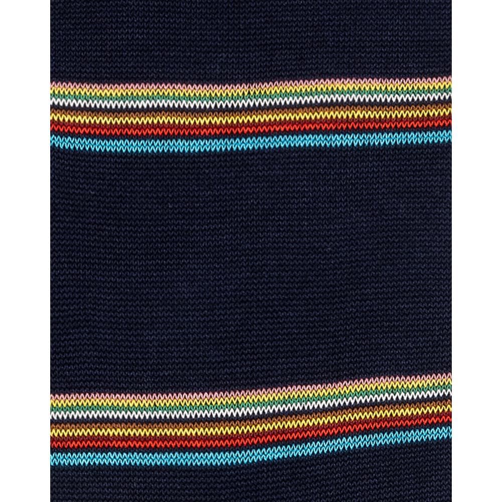 Paul Smith Mens Multi Signature Stripe Socks - 47 Navy