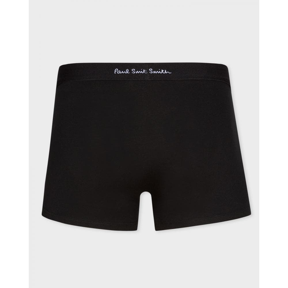 Paul Smith 3 Pack Mens Plain Trunks with Script Logo Waistband - 79 Black