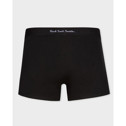 Paul Smith 3 Pack Mens Plain Trunks with Script Logo Waistband - 79 Black