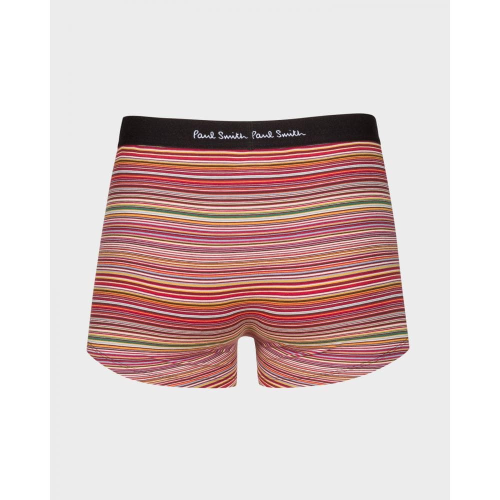 Paul Smith Paul Smith Mens Organic-Cotton Black/Mixed Stripe Boxer Briefs Three Pack