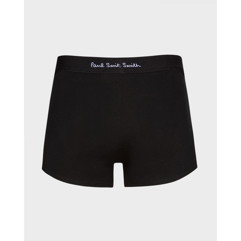 Paul Smith Paul Smith Mens Organic-Cotton Black/Mixed Stripe Boxer Briefs Three Pack