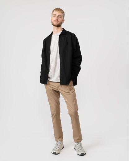 Armani Exchange Mens Zip Overshirt - Black