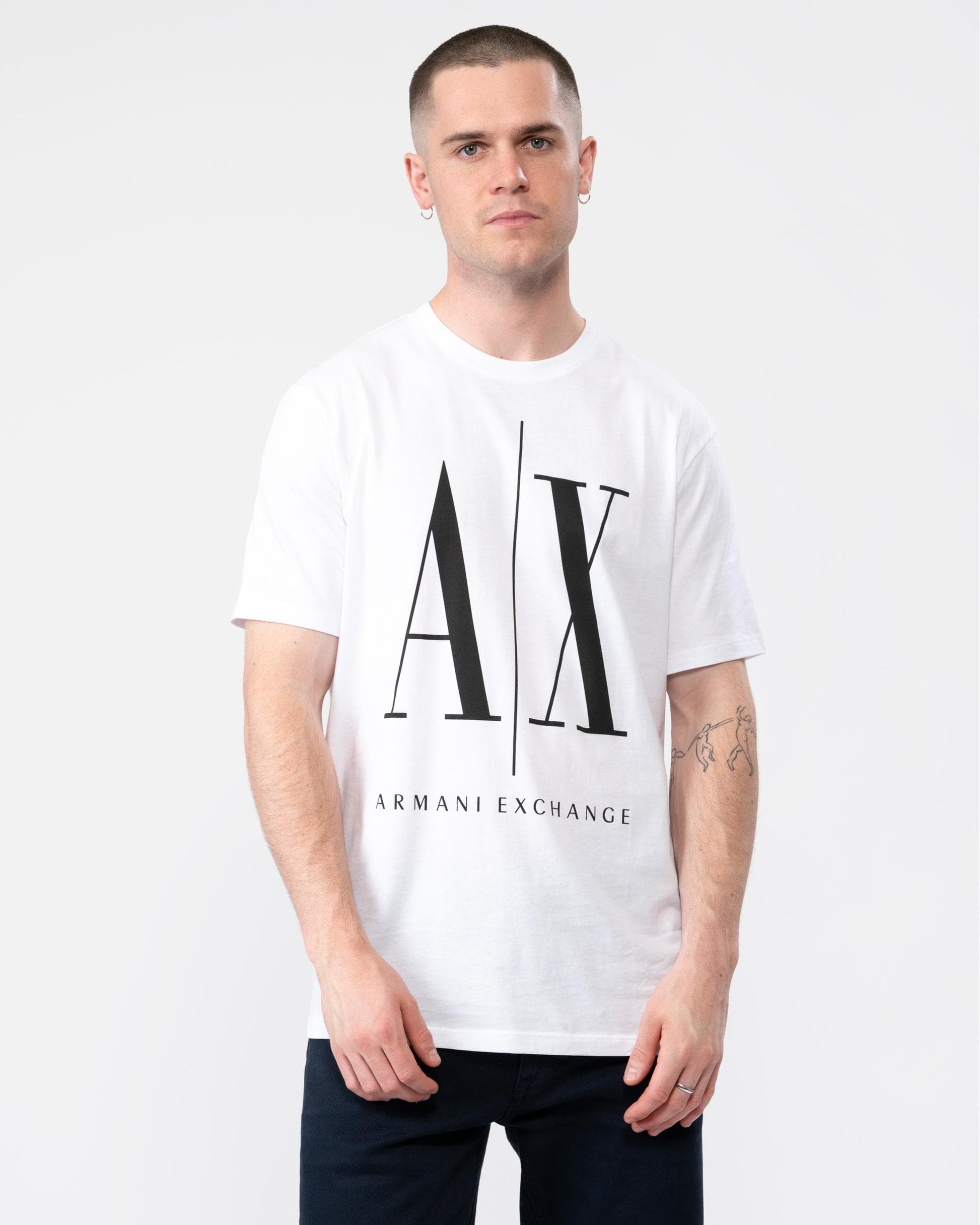 Armani Exchange Large A|X Logo Mens T-Shirt 