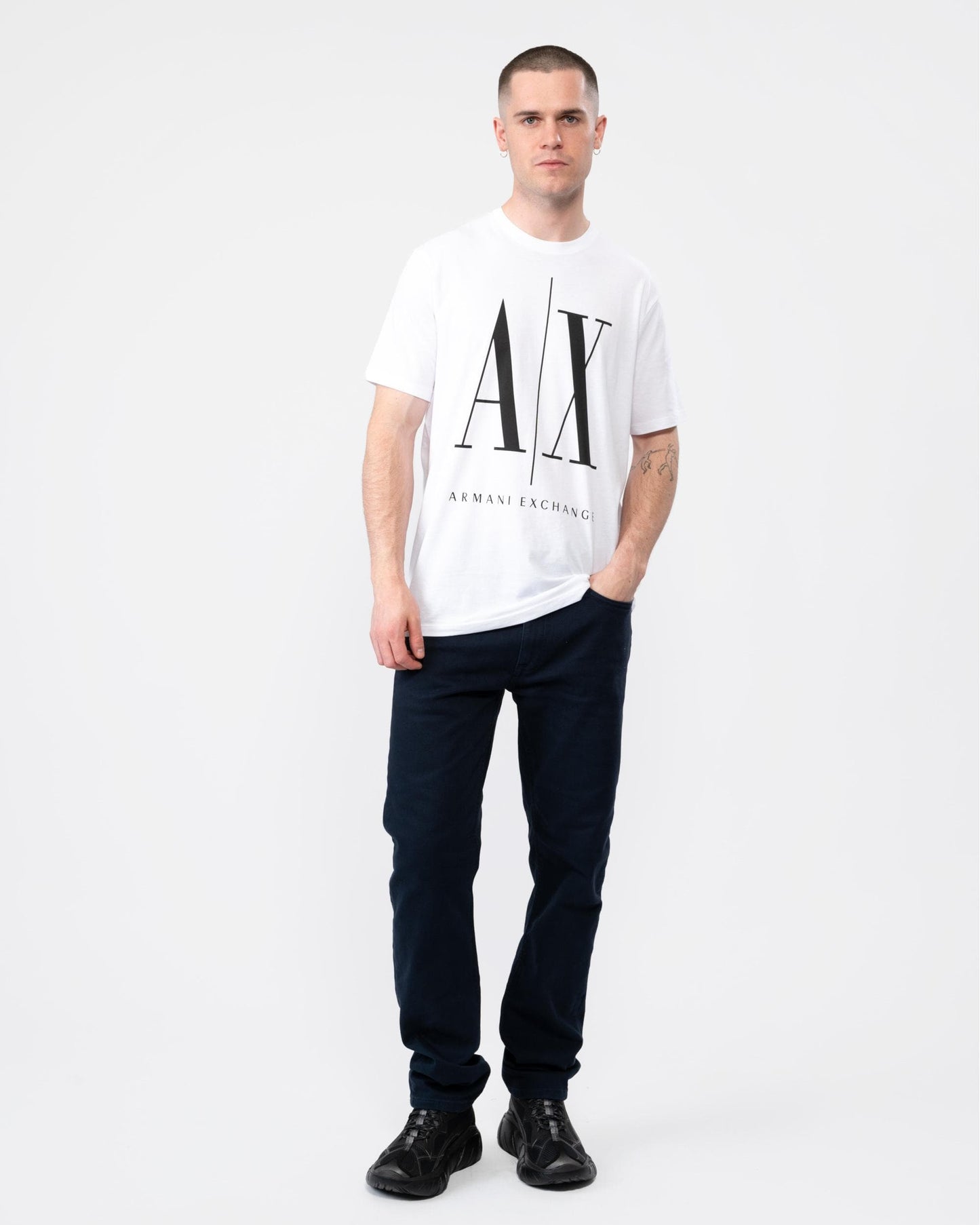 Armani Exchange Large A|X Logo Mens T-Shirt 