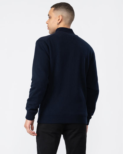 GANT Mens Superfine Lambswool Full Zip Cardigan - 410 Marine