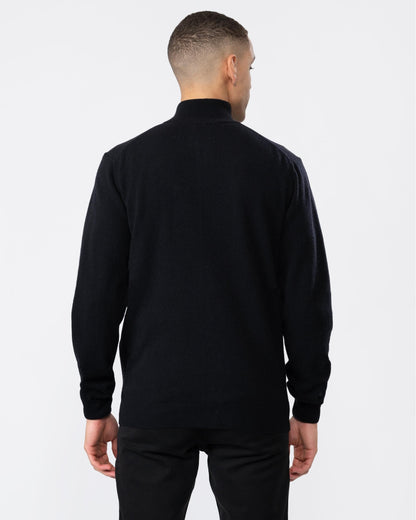 GANT Mens Superfine Lambswool Full Zip Cardigan - 5 Black