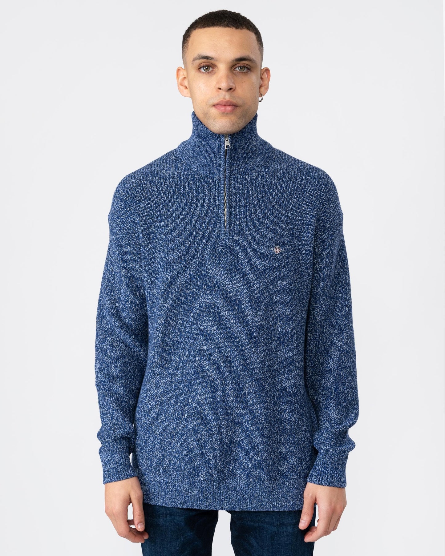 GANT Mens Twisted Yarn Half-Zip Sweater