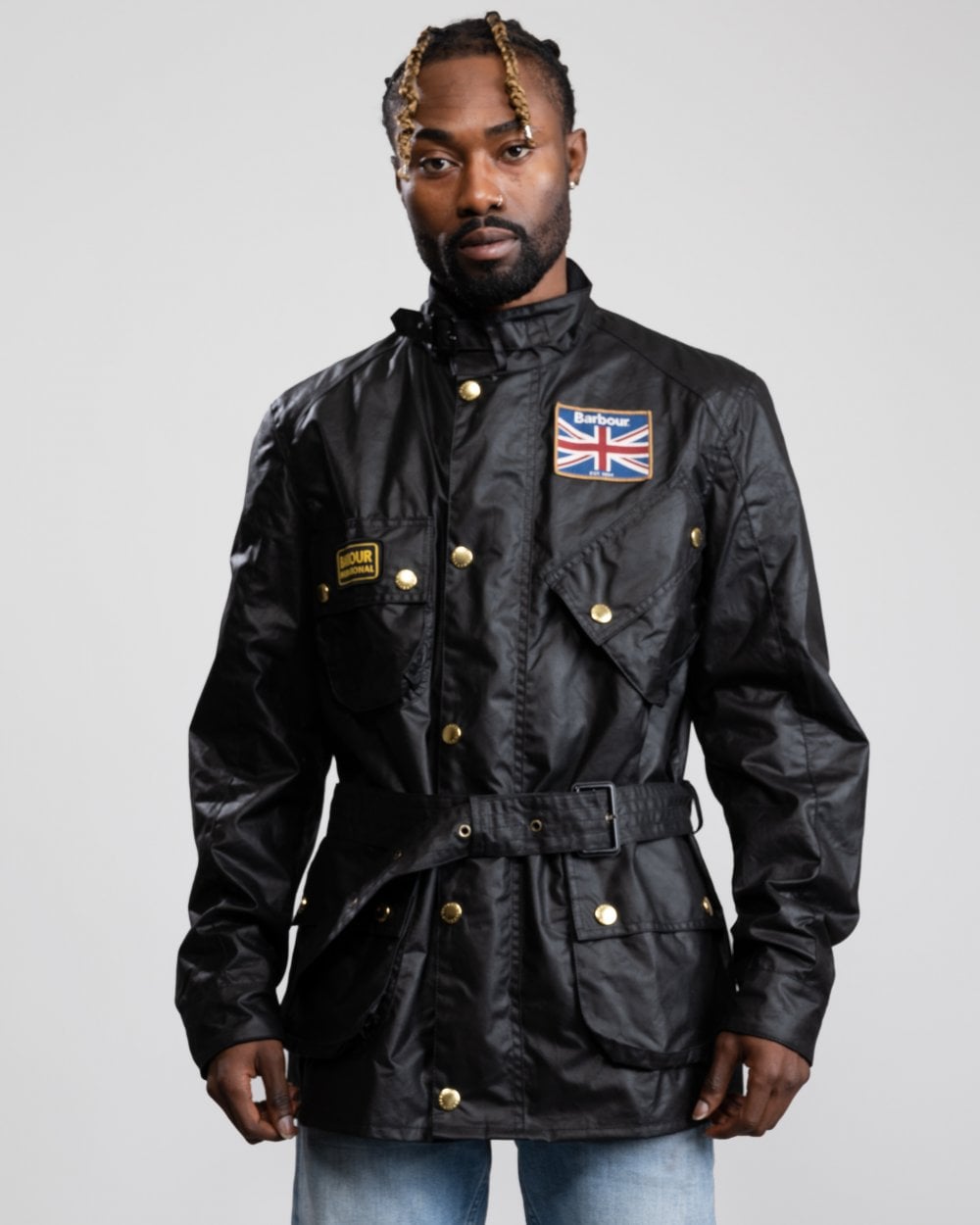 Barbour International Union Jack International Mens Wax Jacket