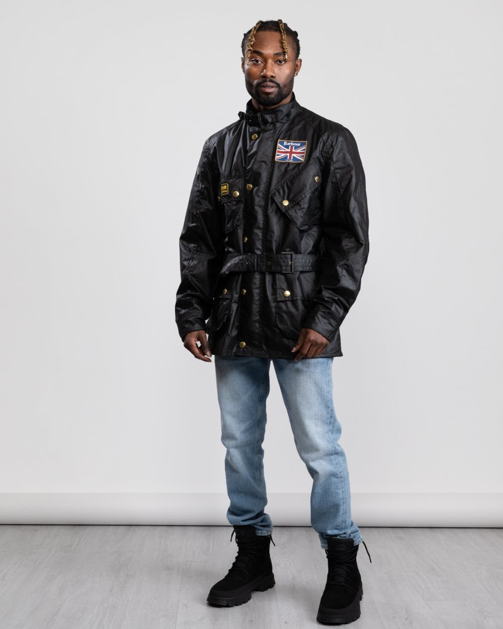 Barbour International Union Jack International Mens Wax Jacket