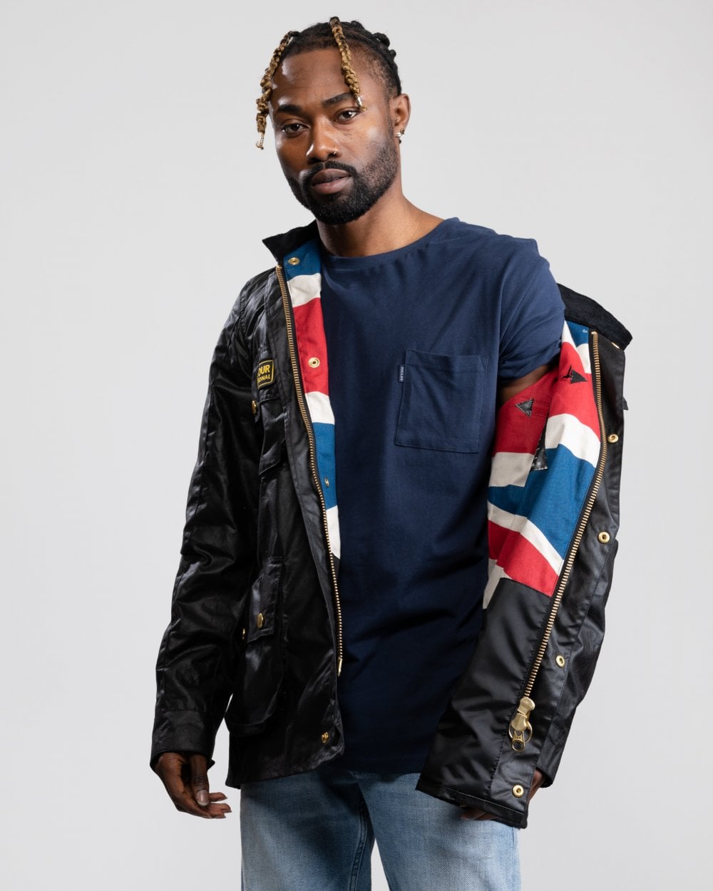 Barbour International Union Jack International Mens Wax Jacket