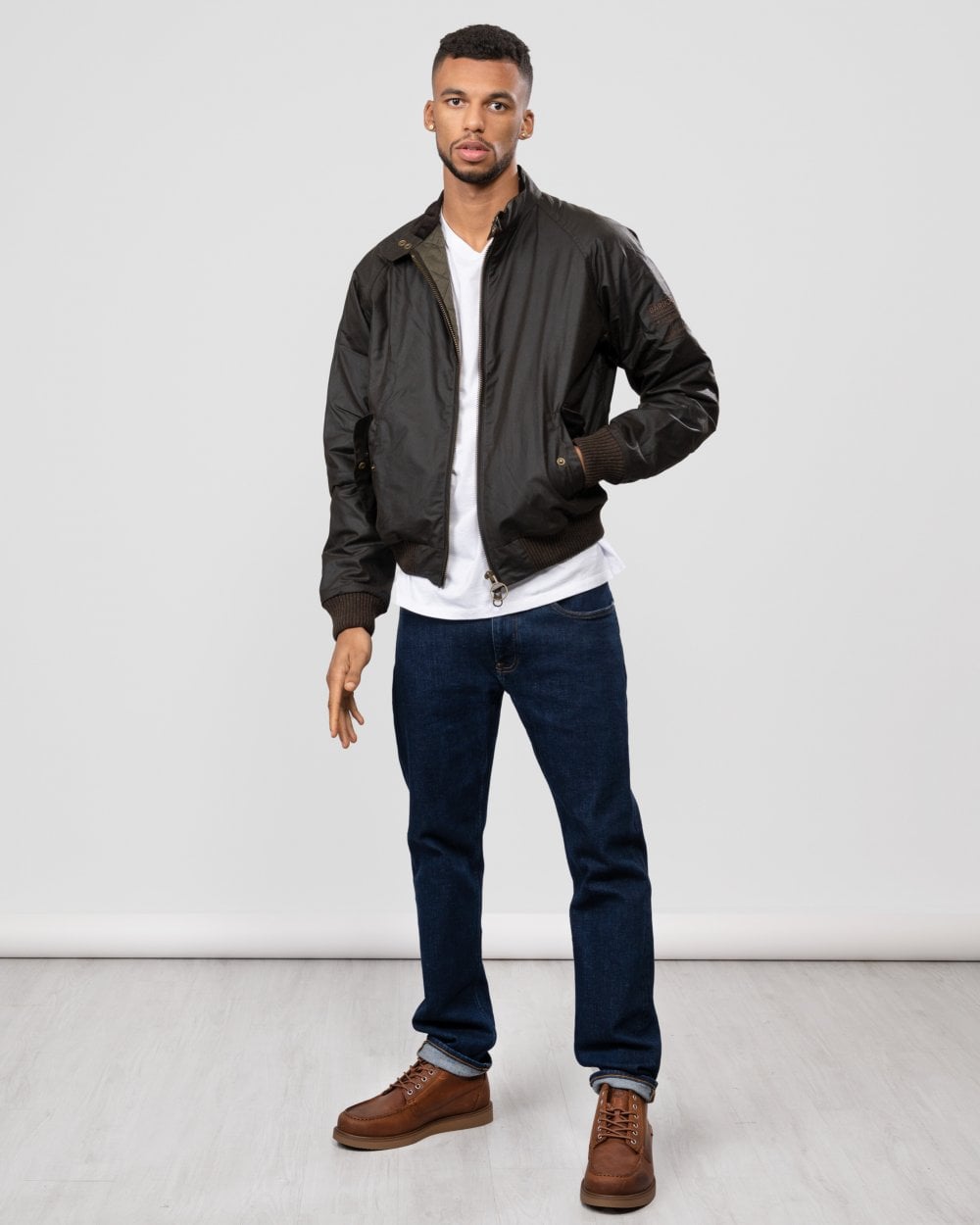 Barbour International Merchant Mens Wax Jacket Olive – CHO