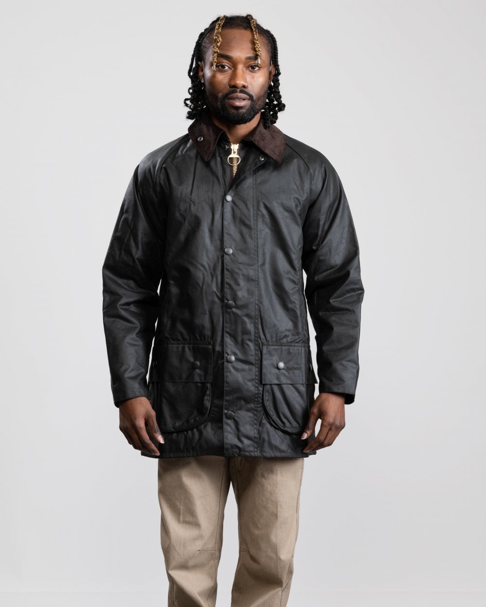Barbour Beaufort Mens Wax Jacket - Sage