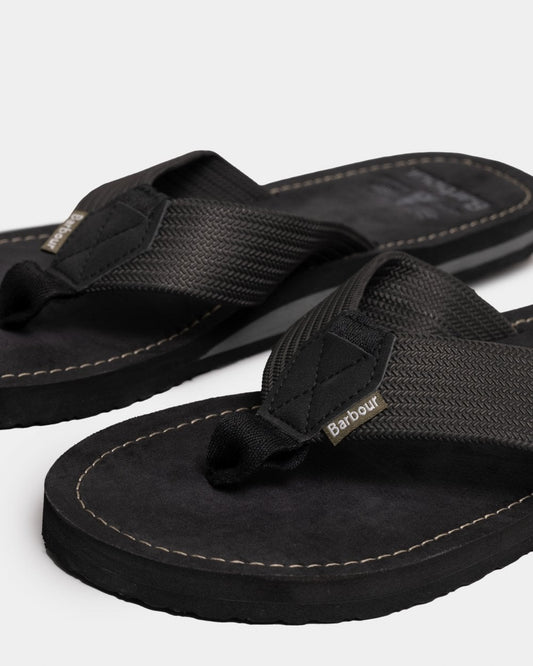 Barbour Toeman Mens Sandal - Black