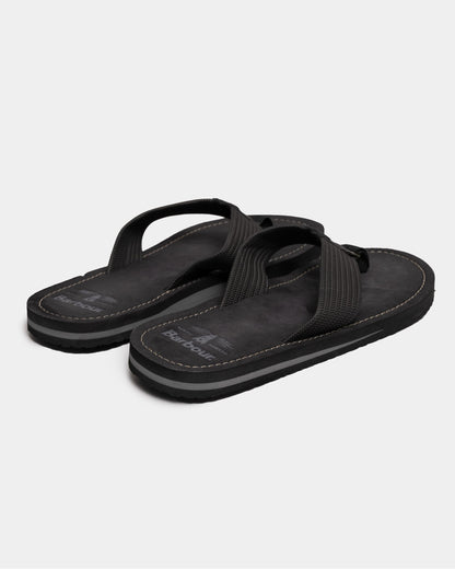Barbour Toeman Mens Sandal - Black