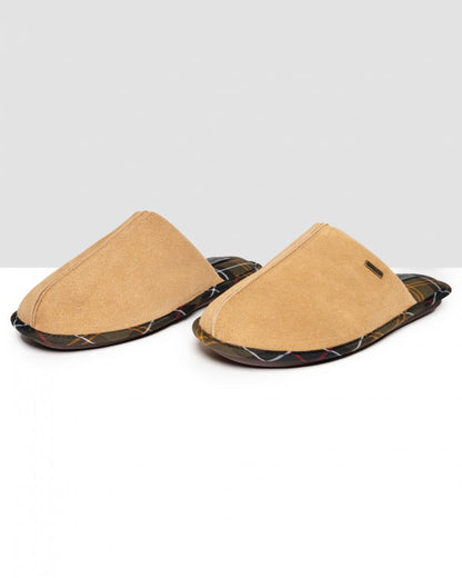 Barbour Foley Mens Slippers - Camel