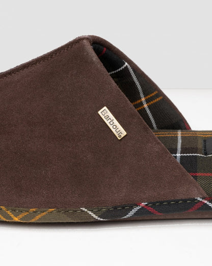 Barbour Foley Mens Slippers - Brown
