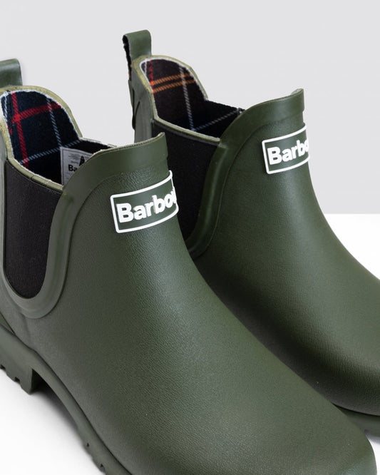 Barbour Wilton Womens Wellingtons - Olive