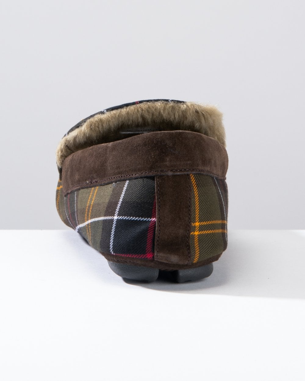 Barbour Monty Moccasin Mens Slippers - Classic Tartan