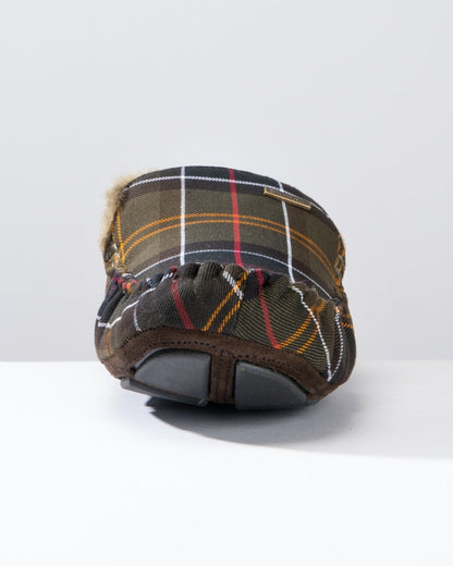 Barbour Monty Moccasin Mens Slippers - Classic Tartan