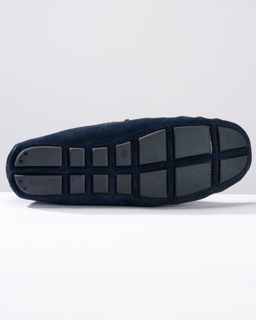 Barbour Monty Moccasin Mens Slippers - Navy Suede