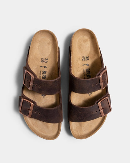 Birkenstock Arizona Oiled Nubuck Womens Sandals - Oiled Habana