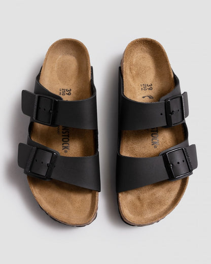 Birkenstock Arizona Narrow Birko-Flor Womens Sandals - Black