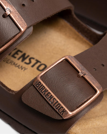 Birkenstock Arizona Narrow Birko-Flor Womens Sandals - Dark Brown