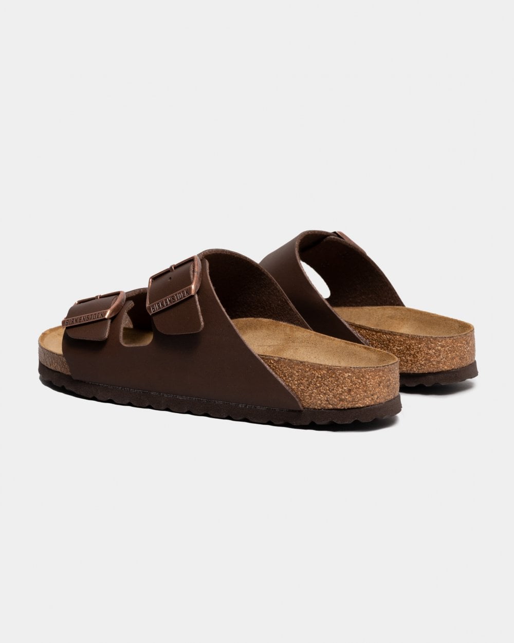 Birkenstock Arizona Narrow Birko-Flor Womens Sandals - Dark Brown