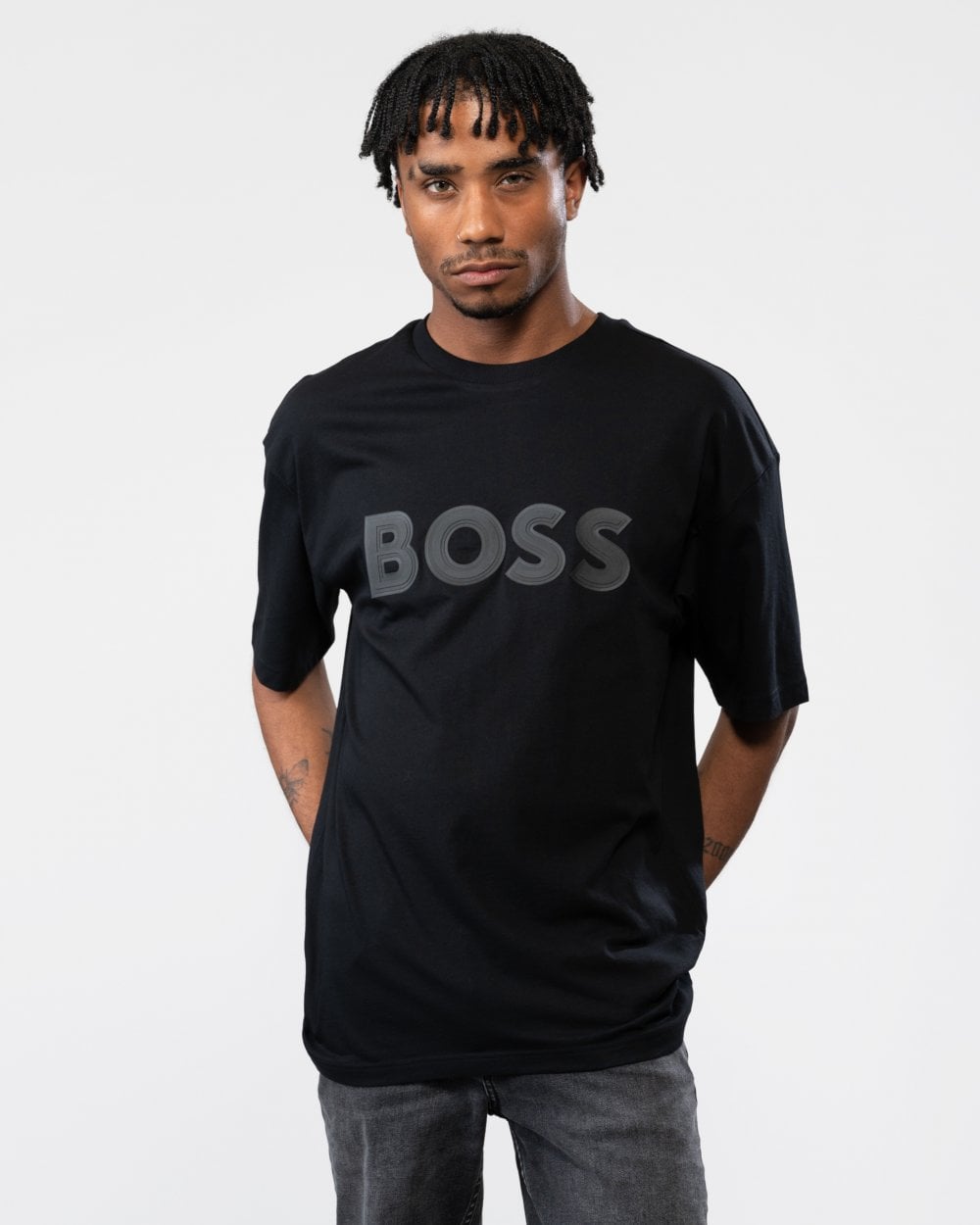 BOSS Green Lotus Mens T-Shirt