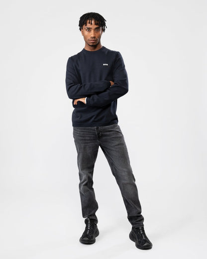 BOSS Green Ever-X Crew Neck Mens Jumper - Dark Blue 402