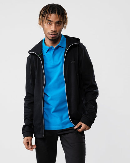 BOSS Green Saggy Curved Logo Mens Zip Through Hoodie