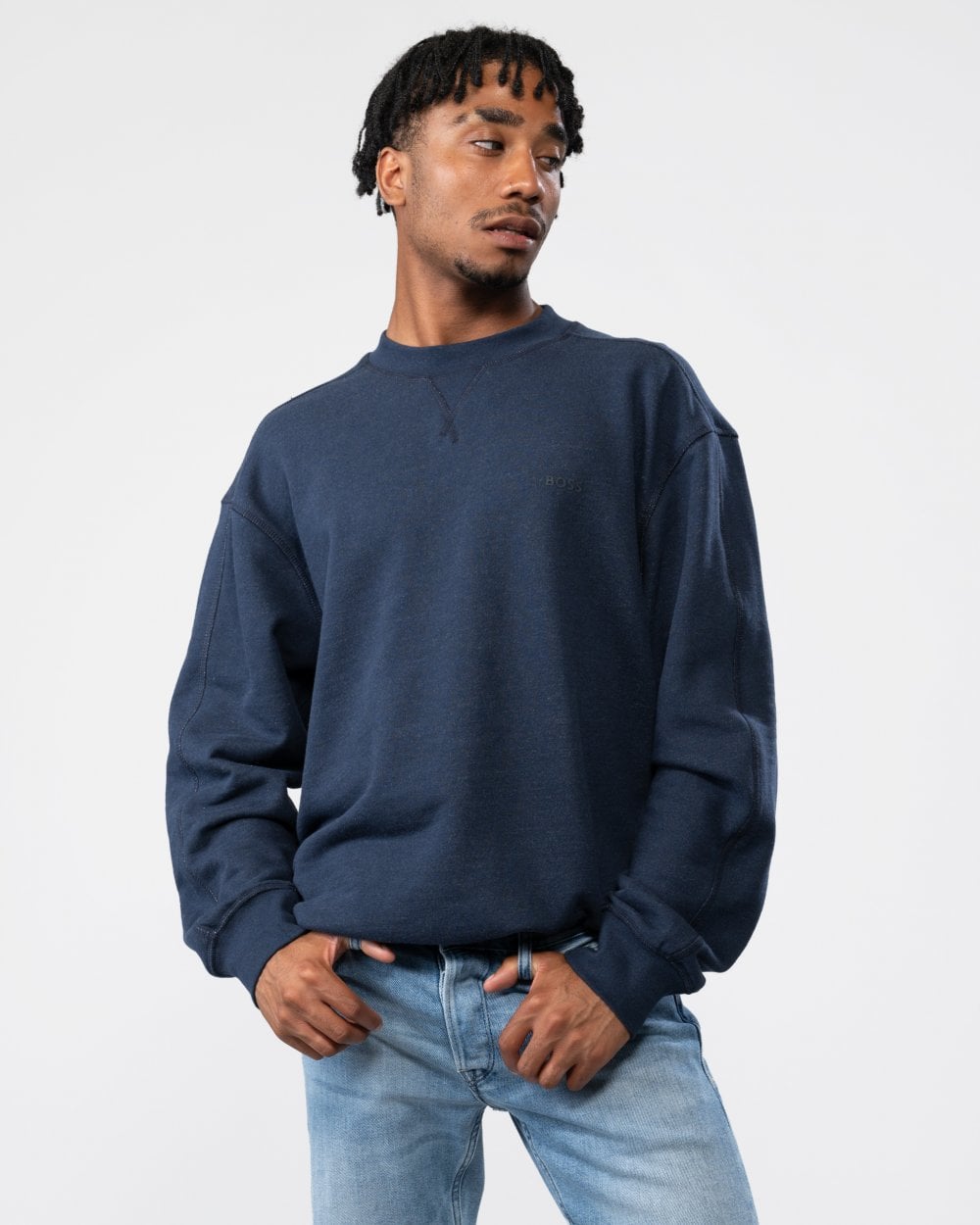 BOSS Orange Weglitchstitch Mens Sweatshirt