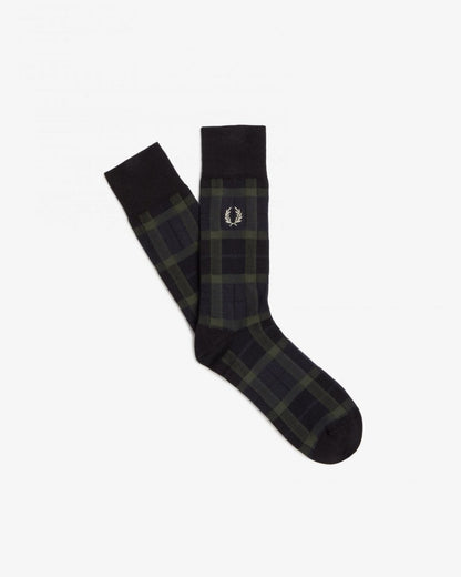 Fred Perry Mens Tartan Socks C6150