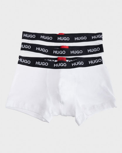 HUGO Three Pack Stretch-Jersey Mens Trunks