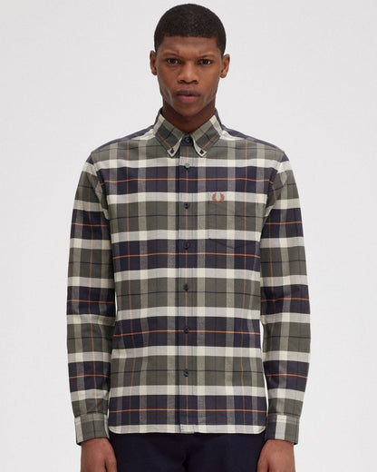 Fred Perry Mens Brushed Tartan Shirt