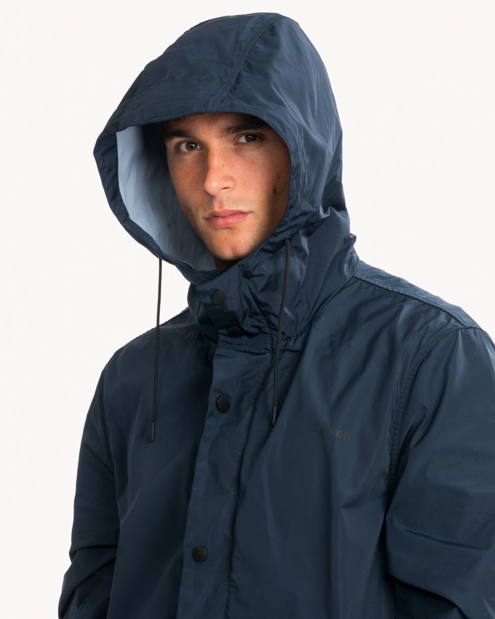 Calvin Klein Logo Nylon Mens Windcheater