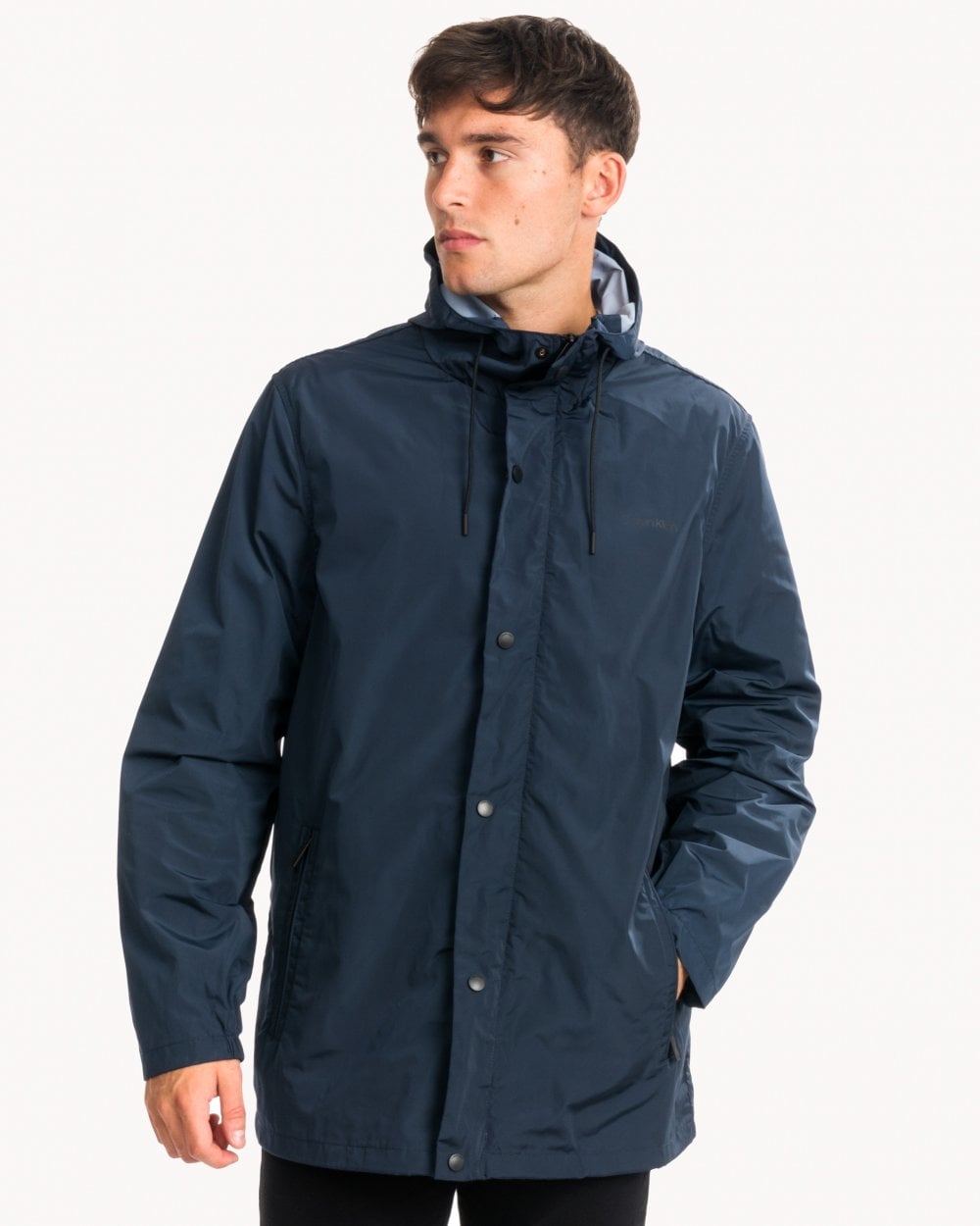 Calvin Klein Logo Nylon Mens Windcheater