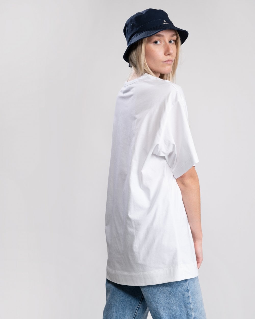 Calvin Klein Vintage Logo Large Short Sleeve Womens T-Shirt