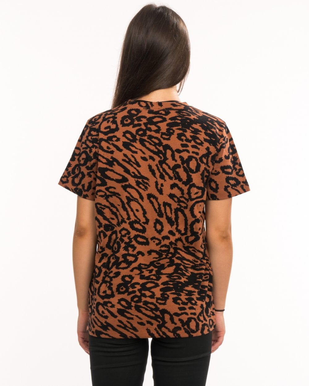 Calvin Klein Wool Jacquard Leopard Womens Tee