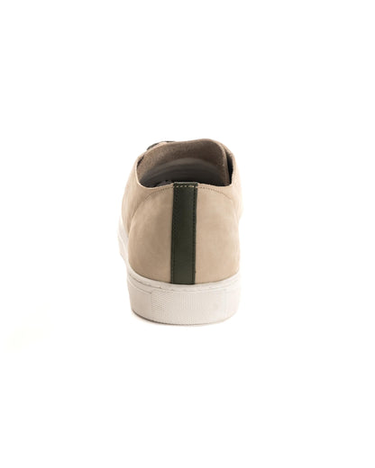 Crime London Raw Lo Mens Trainer - Suede Cream