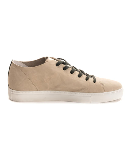 Crime London Raw Lo Mens Trainer - Suede Cream