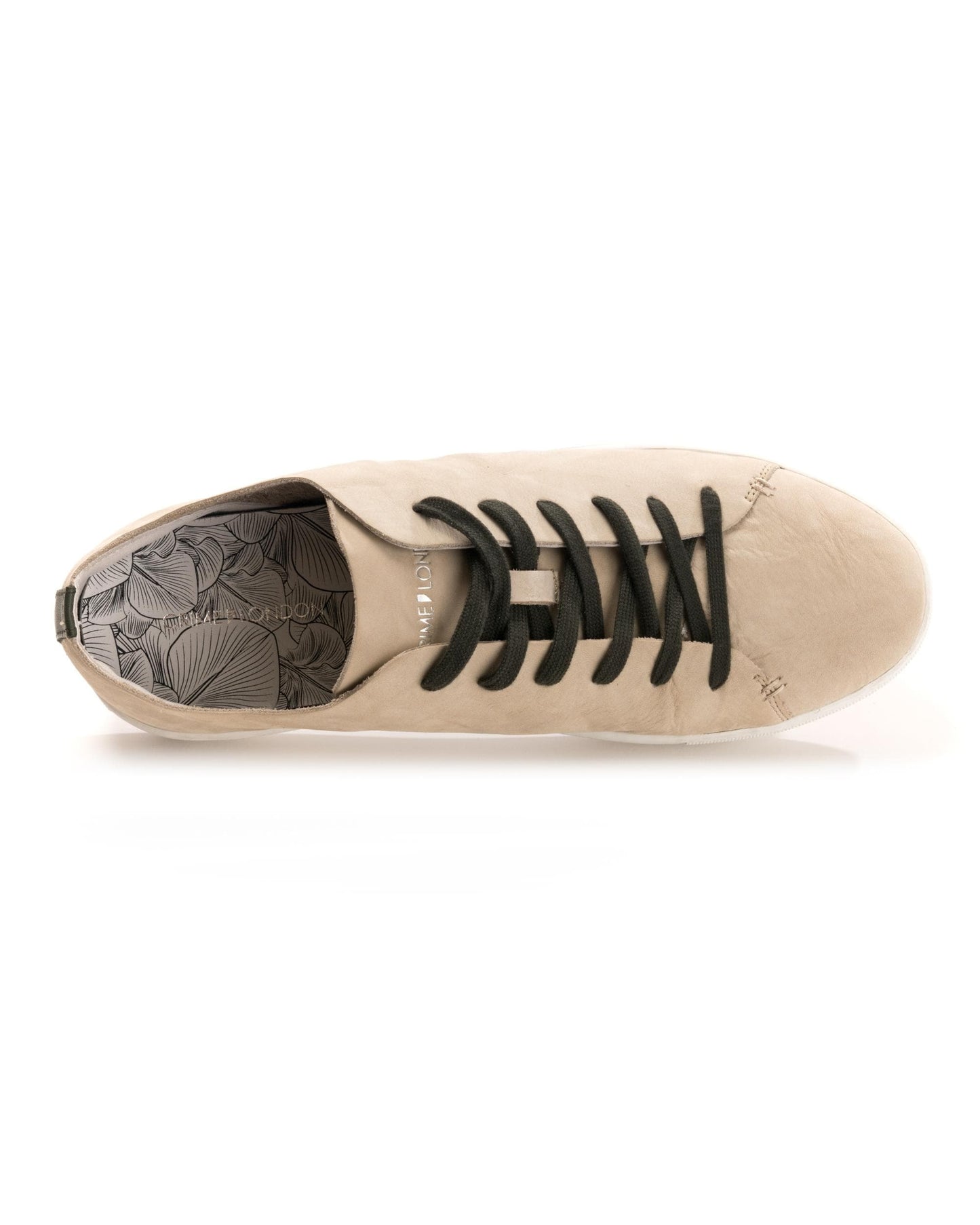 Crime London Raw Lo Mens Trainer - Suede Cream