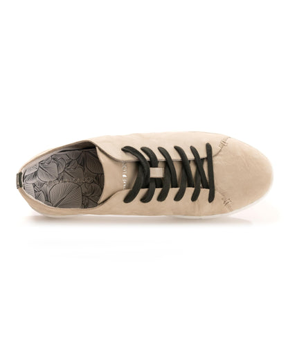 Crime London Raw Lo Mens Trainer - Suede Cream